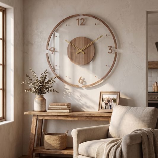 Analog Clock Modern Wall Clock Vintage Decorative