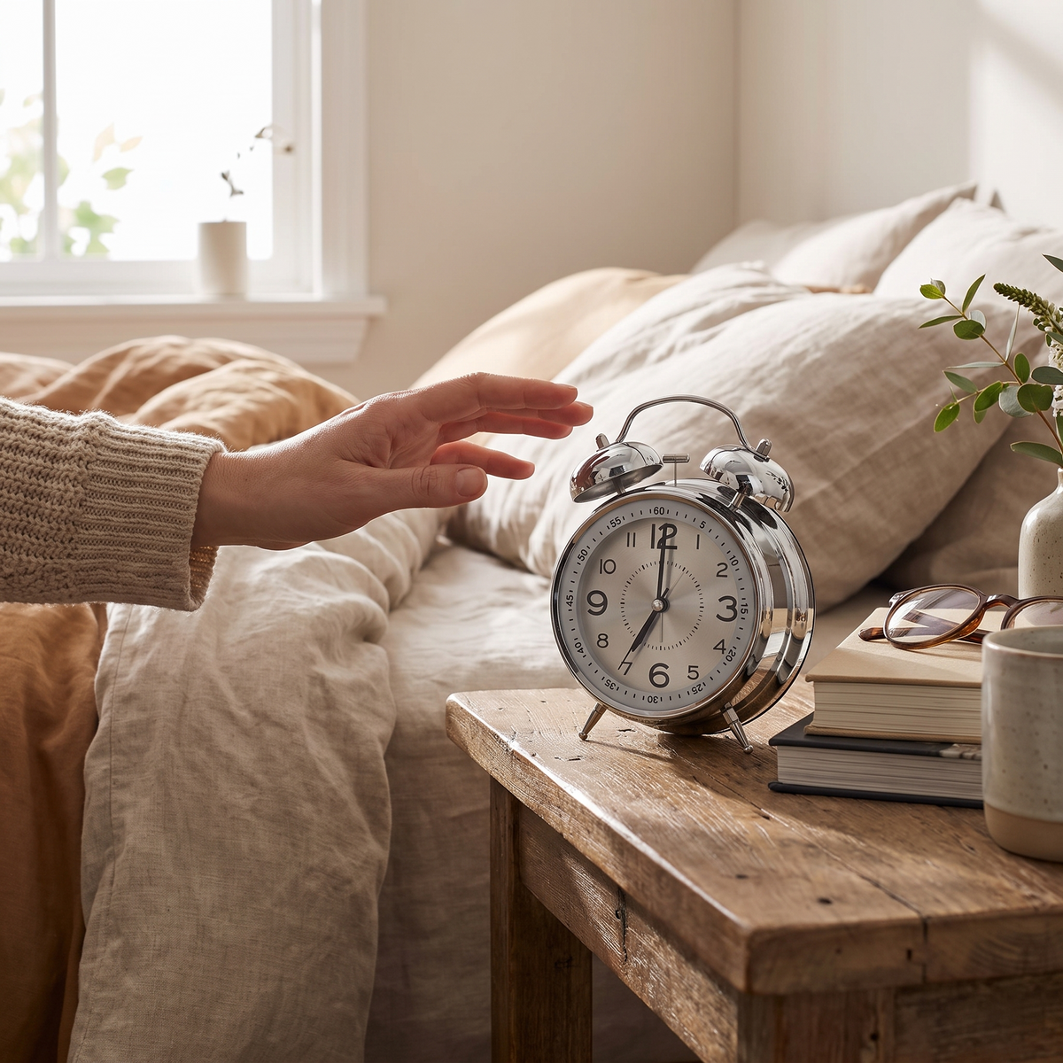 Alarm Clock Metal Vintage Double Bell