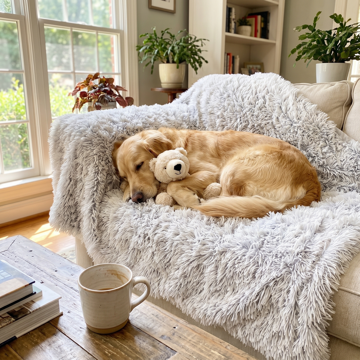 Anxiety Relieving Fluffy Soft Pet Blanket