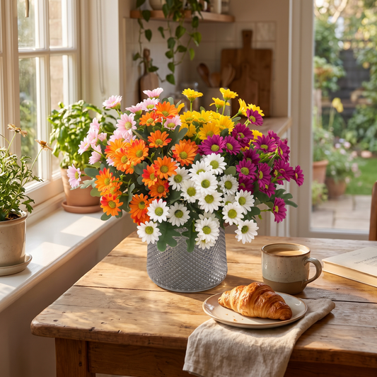 Artificial Daisy Flowers Tabletop Home Decor