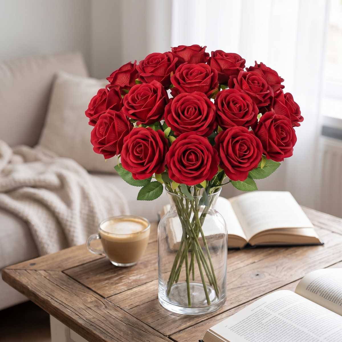 Artificial Flowers Bouquet Wedding Decor Set