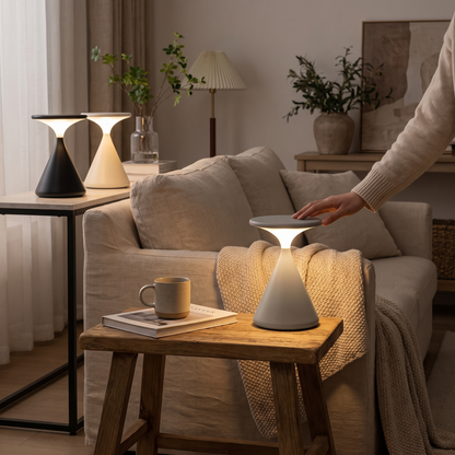 Aurora Wireless Table Lamp Hourglass Design