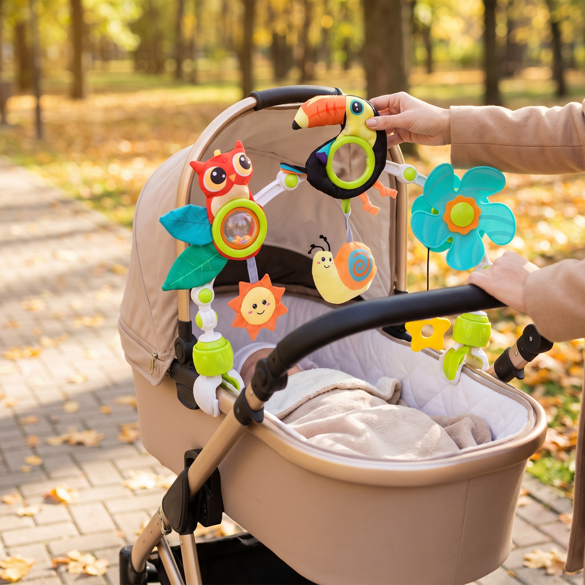 Baby Stroller Toy Arch Hanging Sensory Toys