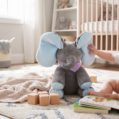 Baby Toy Interactive Elephant Musical Tummy Time