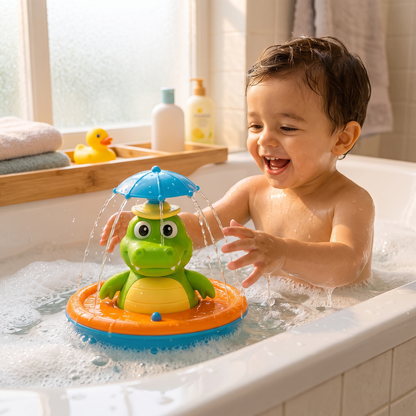 Bath Toy Toddlers Colorful Lights Water Spraying