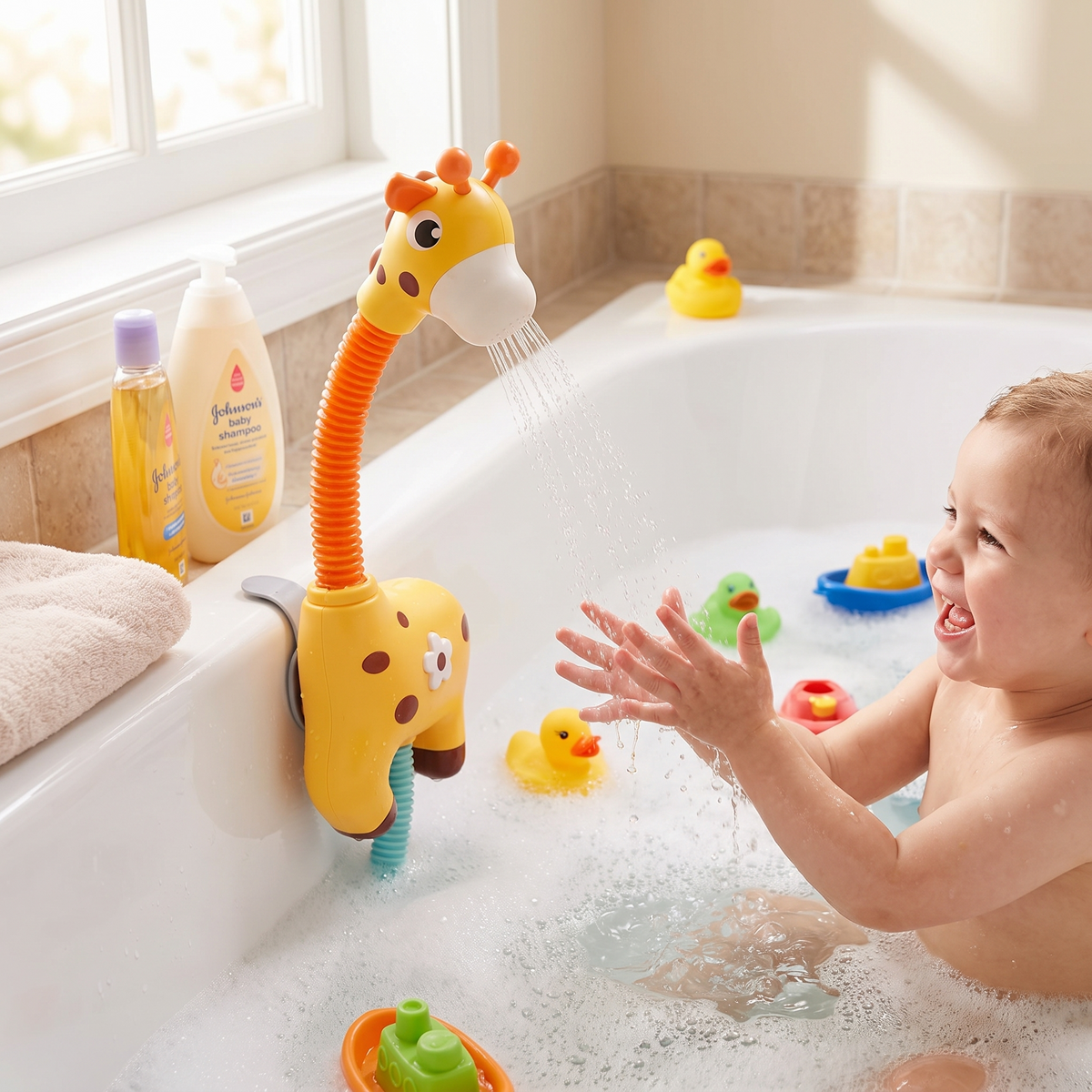Bath Toy Water Spraying Giraffe