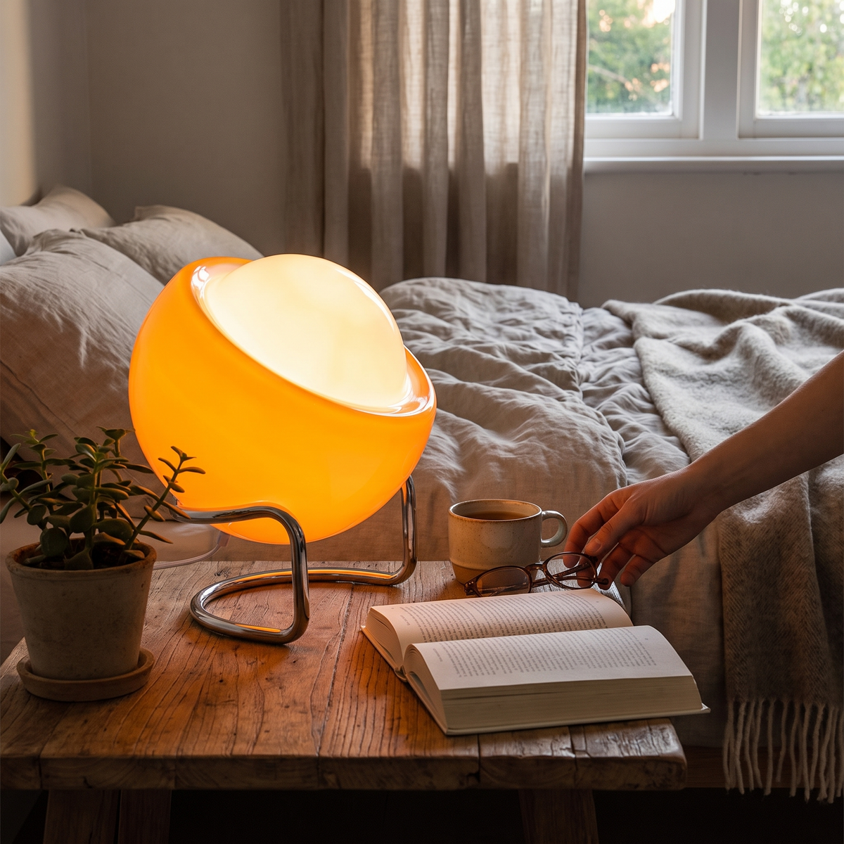 Bauhaus Glass Table Lamp Retro Nordic