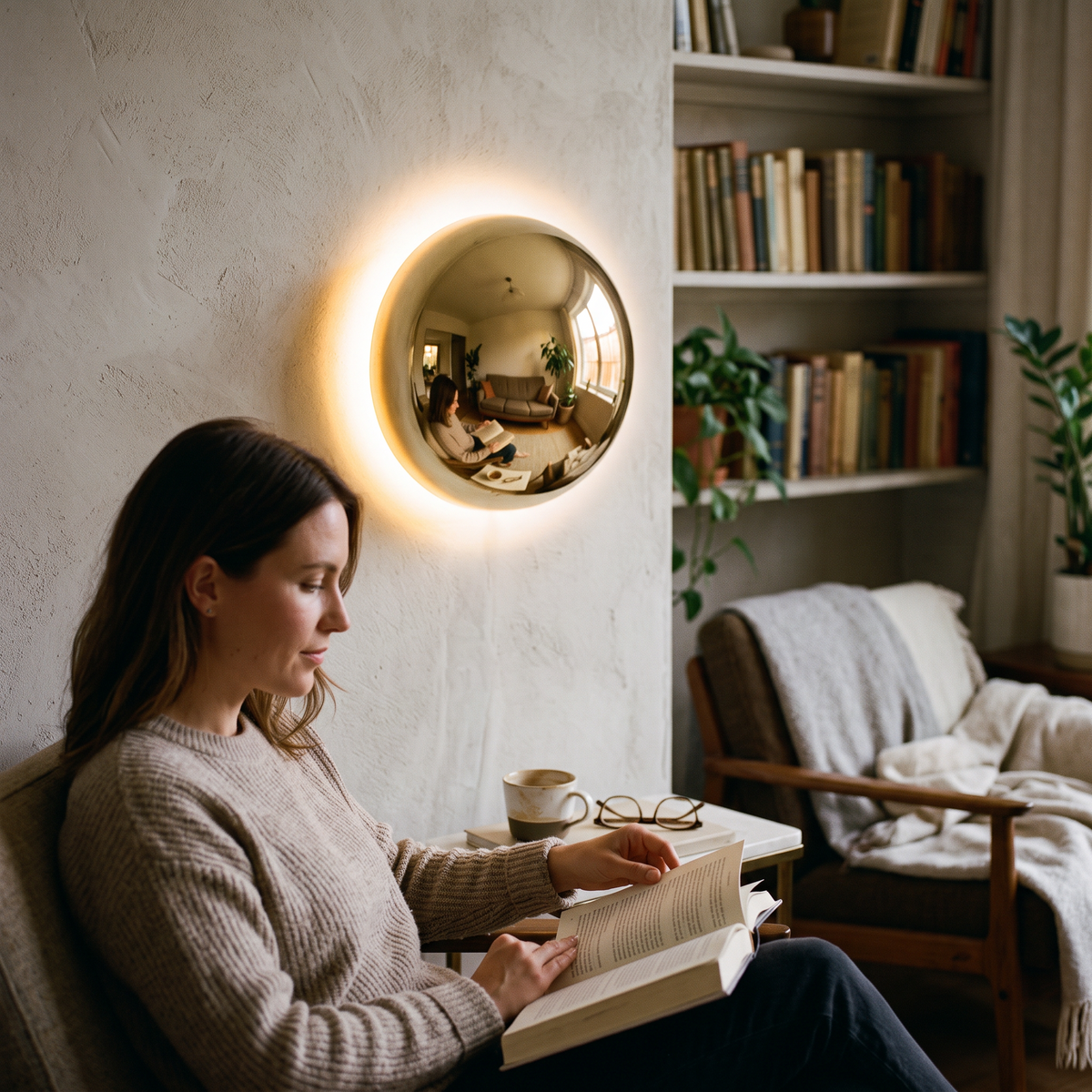 Bauhaus Eclipse Wall Lamp Gold Finish