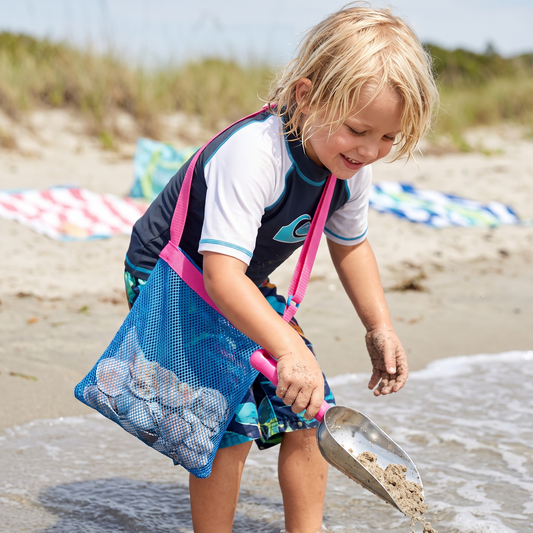 Beach Toy Kids Sand Sifter Shell Collector Shovel
