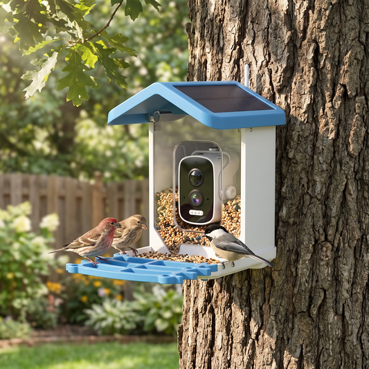 Bird Feeder Camera Outdoor Solar Roof