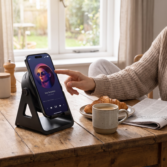 Bluetooth Speaker Phone Stand Wireless Charger