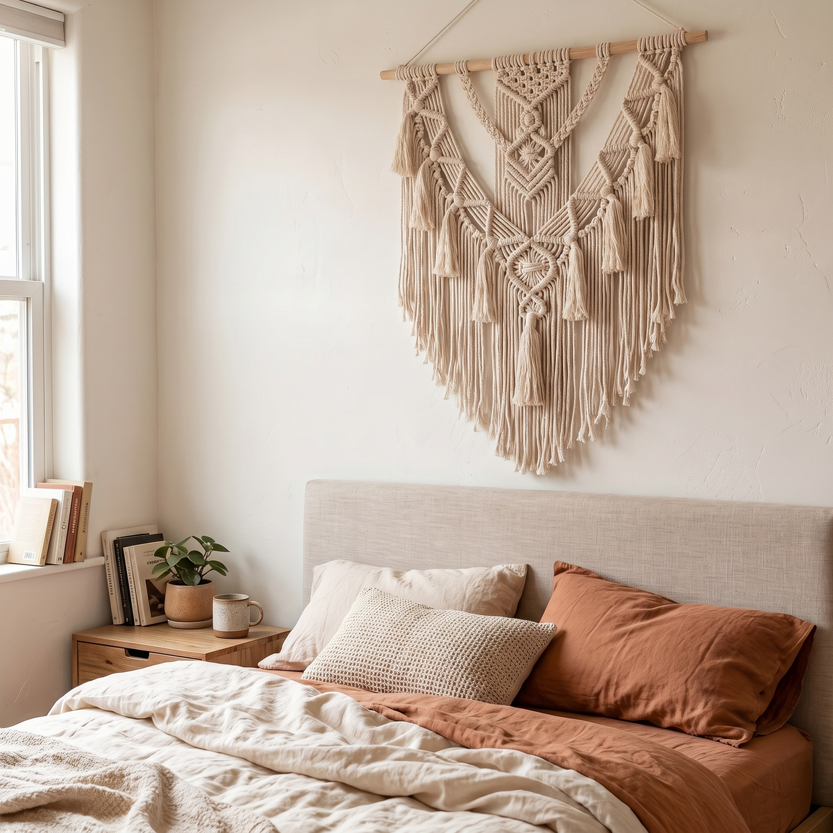 Bohemian Macrame Wall Hanging Woven Tapestry