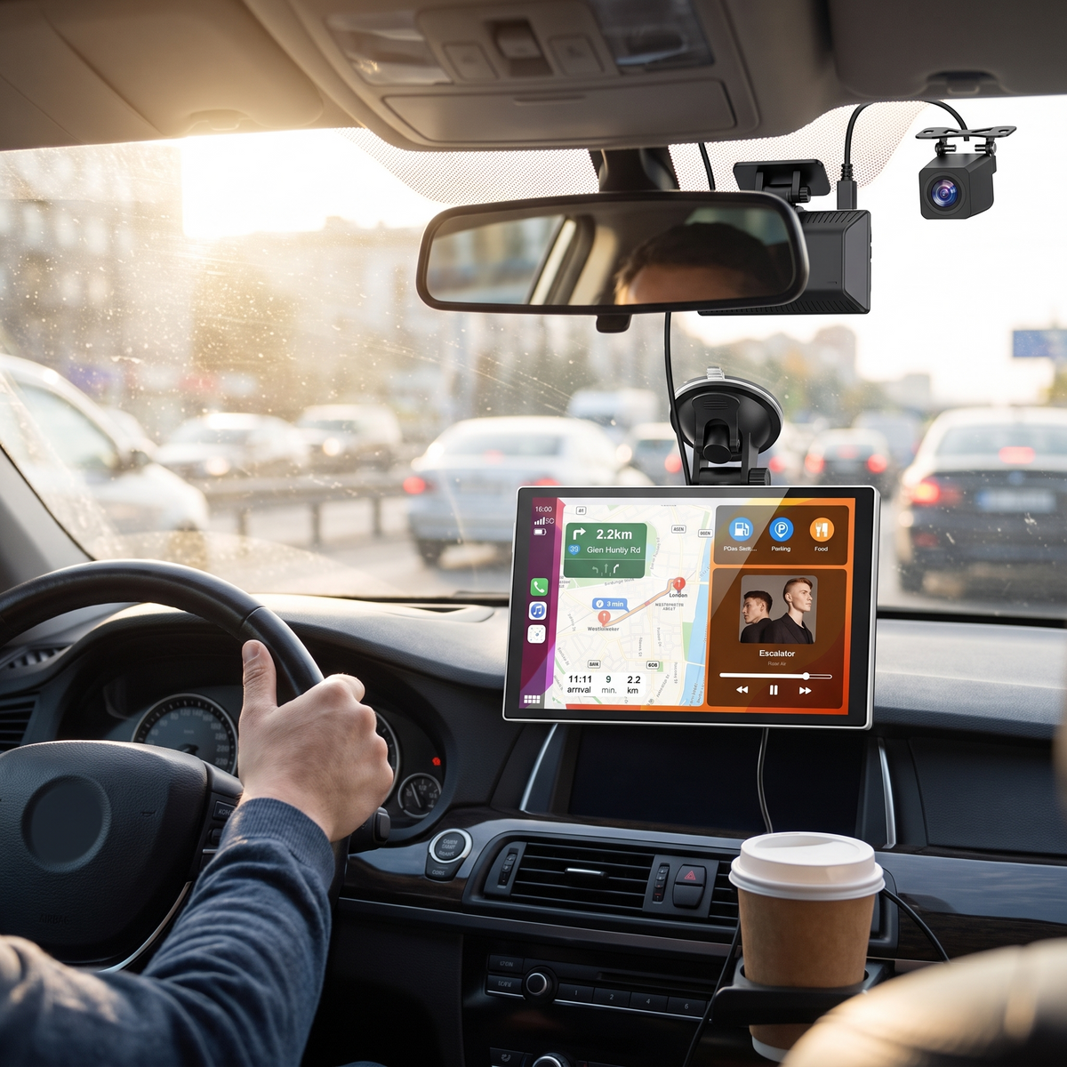 Car Adapter Wireless Touchscreen CarPlay Display