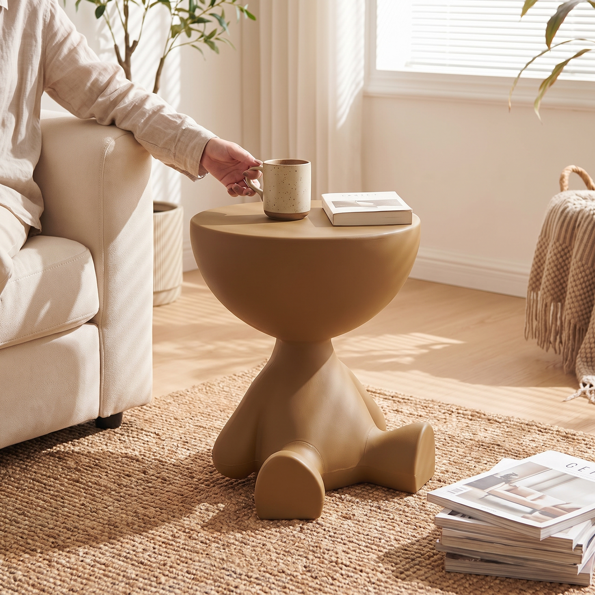 Cartoon Bear Side Table Creative Coffee Table