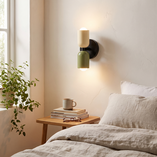 Colorful Bedside Wall Lamp Nordic Macaron