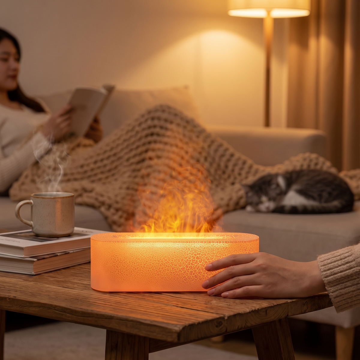 Color Changing Humidifier Lamp Nightlight Diffuser