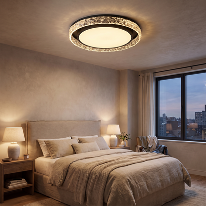 Crystal Halo LED Ceiling Light Dimmable