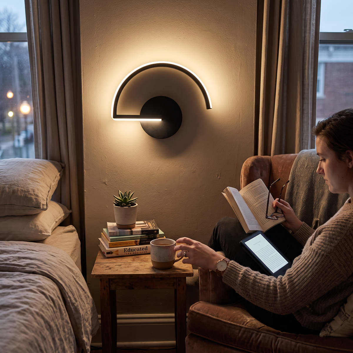 Curves Line LED Wall Light Minimalist Arc