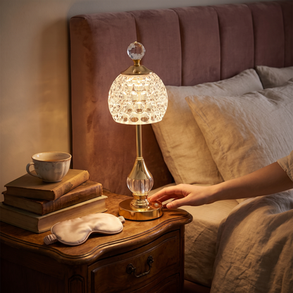 Crystal Touch Table Lamp Rechargeable LED
