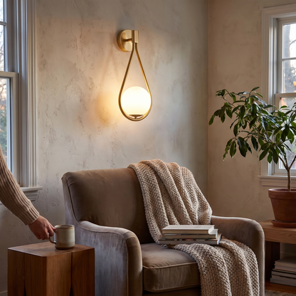 Droplet Wall Light Modern Teardrop Wall Lamp