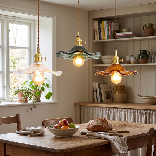 Flower Glass LED Pendant Light