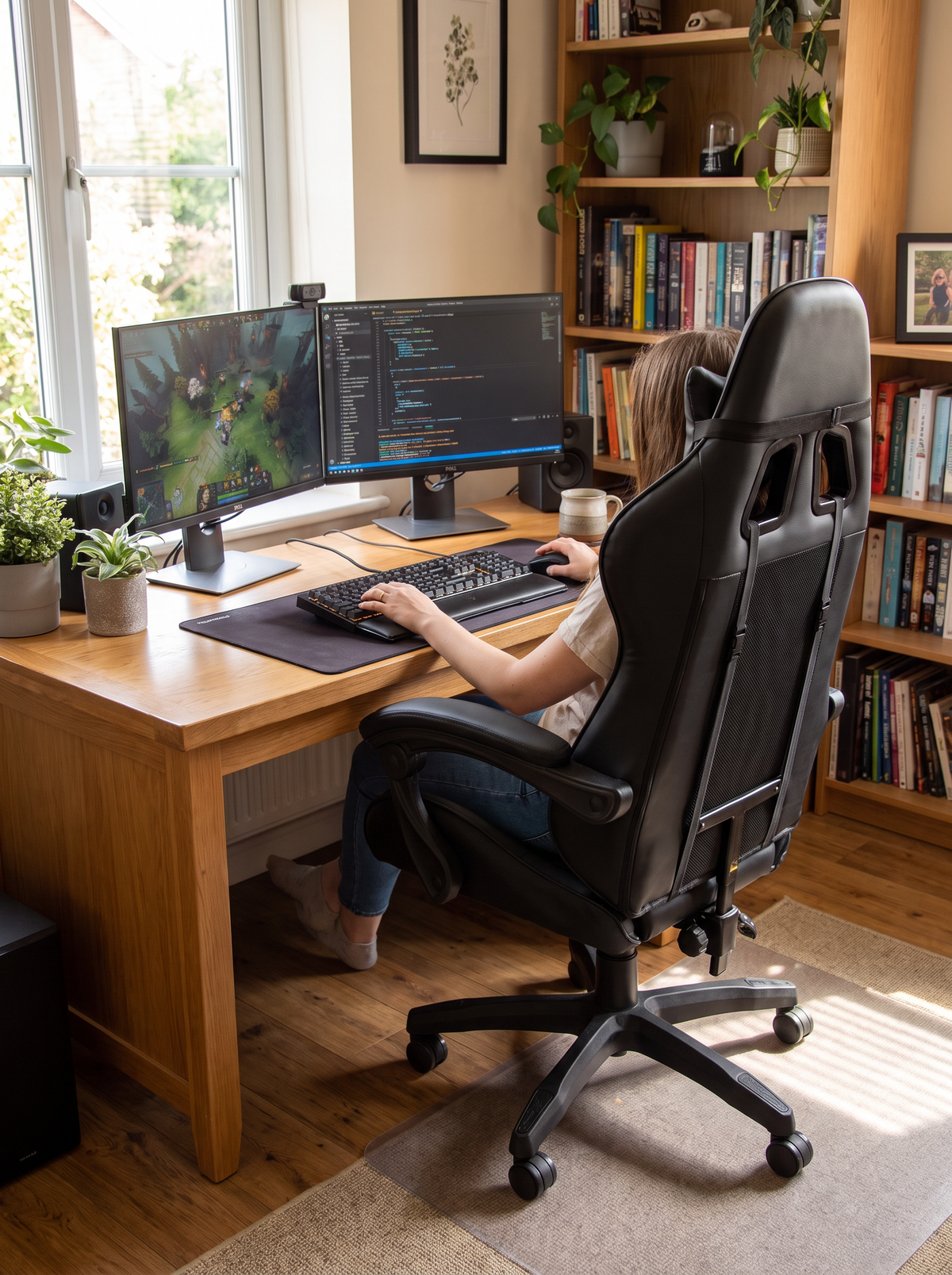 Ergonomic Mesh Gaming Chair lifestyle 1