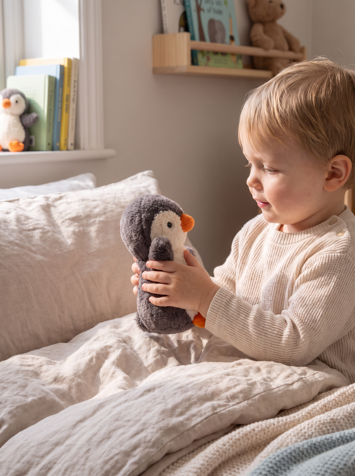 Penguin Plush Stress Relief Toy lifestyle 1