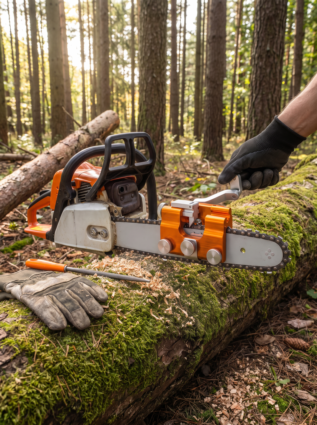 Chainsaw Chain Sharpening Tool lifestyle 3