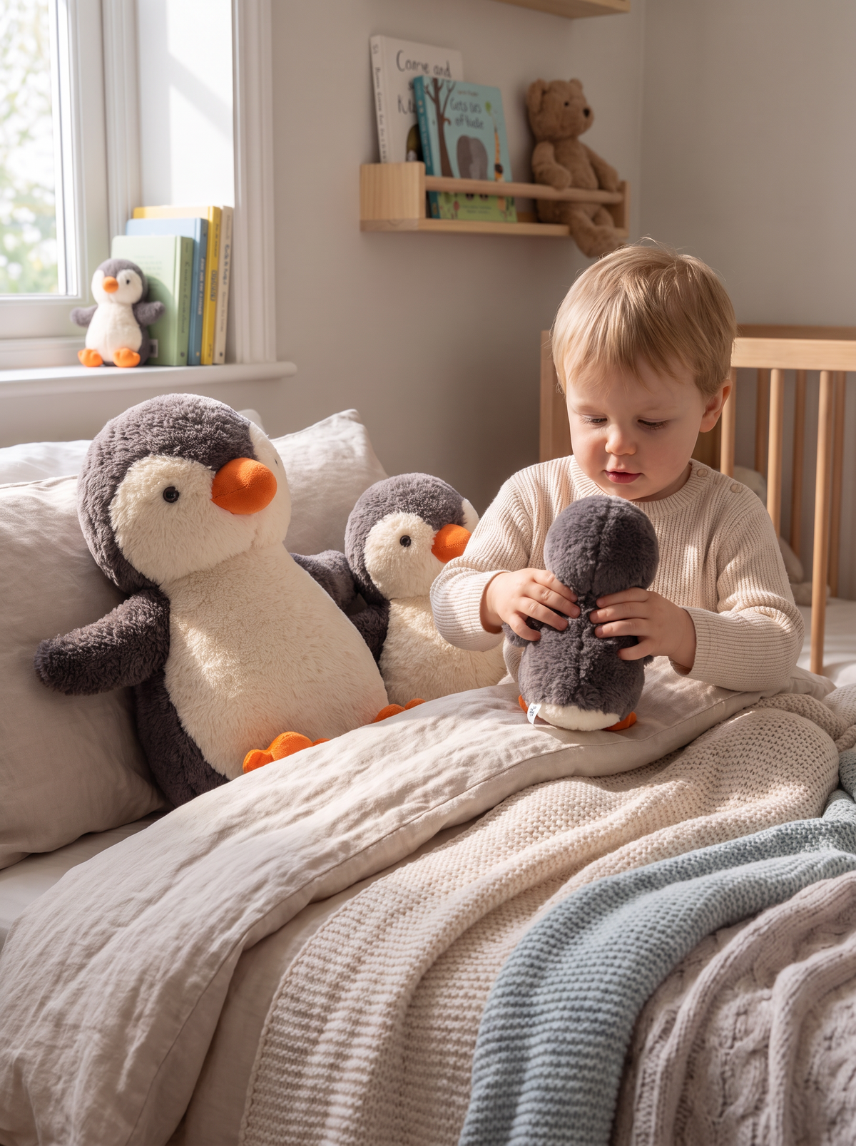 Penguin Plush Stress Relief Toy lifestyle 2