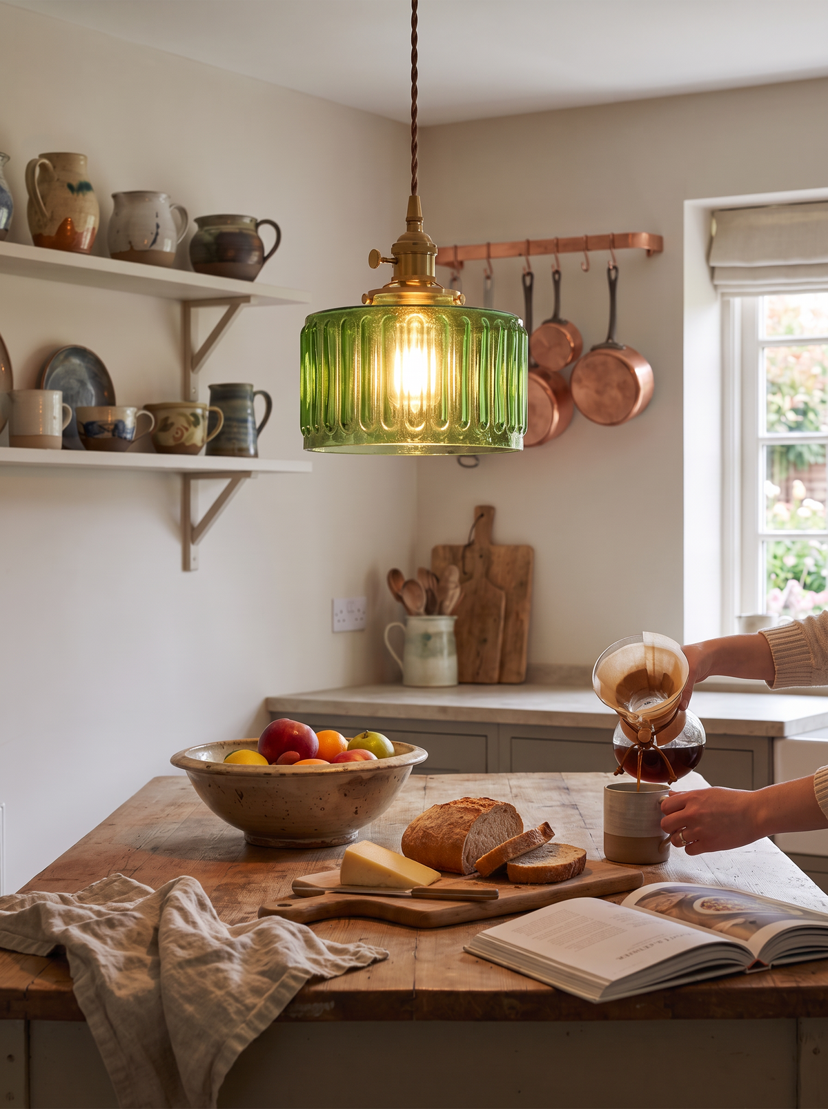 Green Glass Pendant Light lifestyle 3