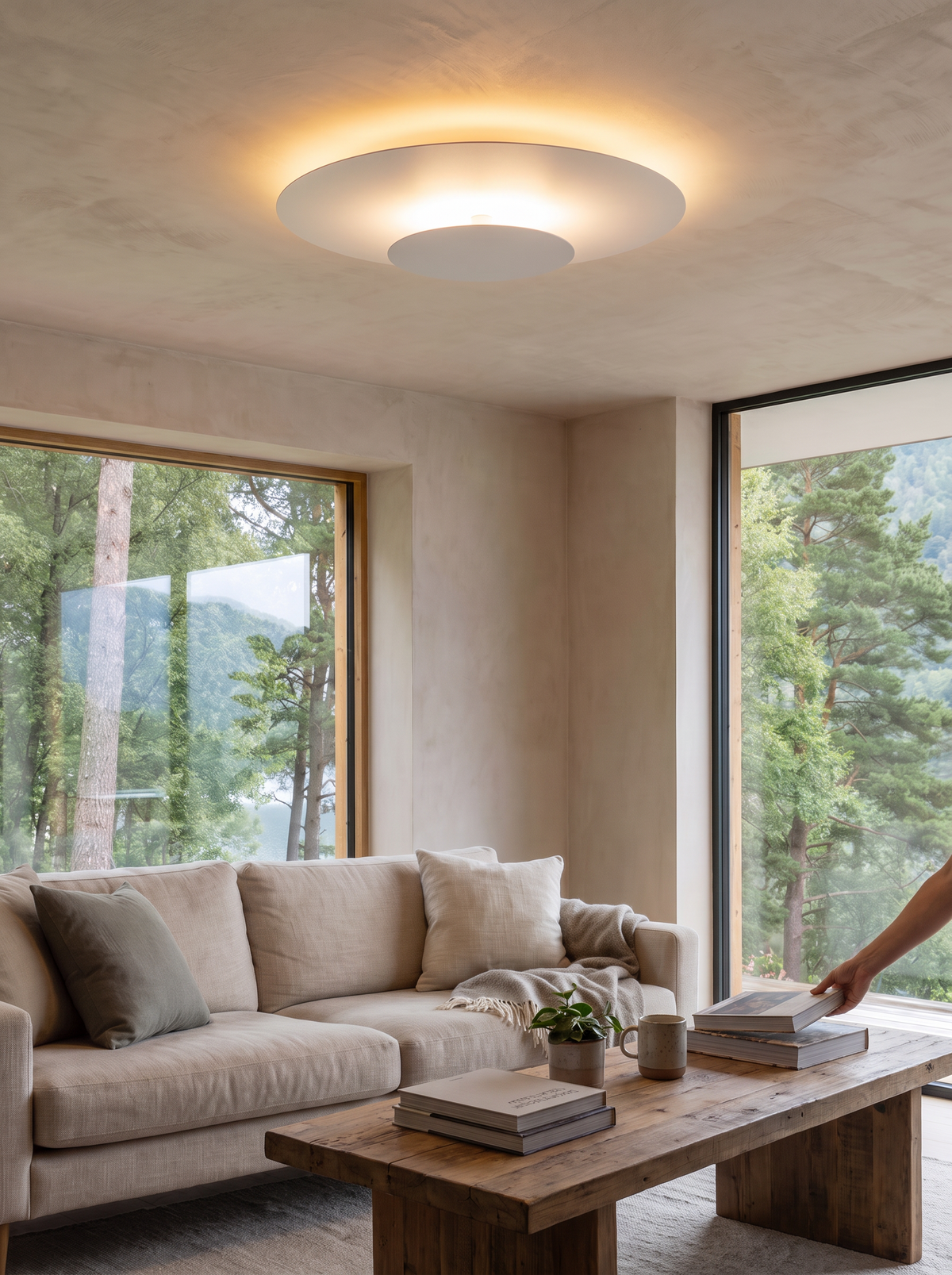 Slim LED Flush Mount Ceiling Light lifestyle 3