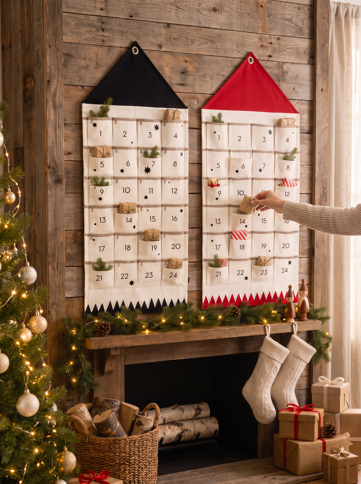 Fabric Christmas Countdown Calendar lifestyle 3