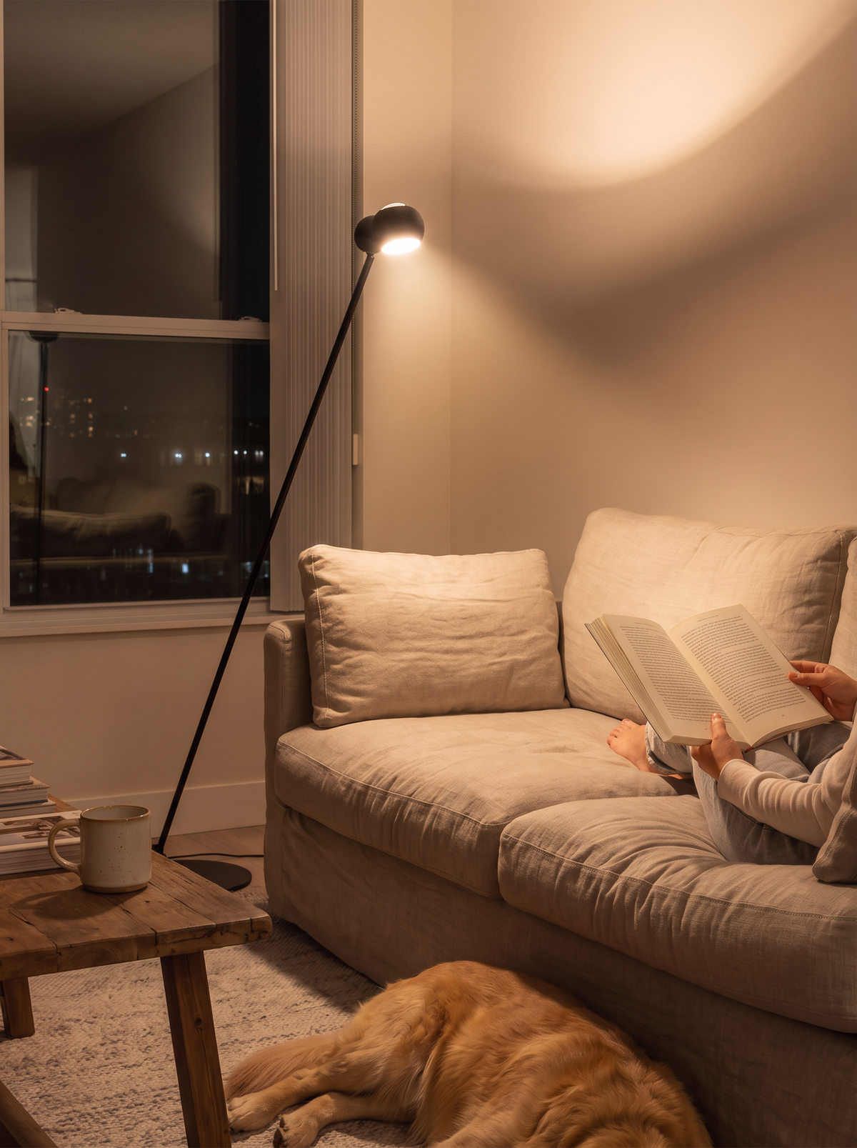 Dual Head Arch Floor Lamp lifestyle 2