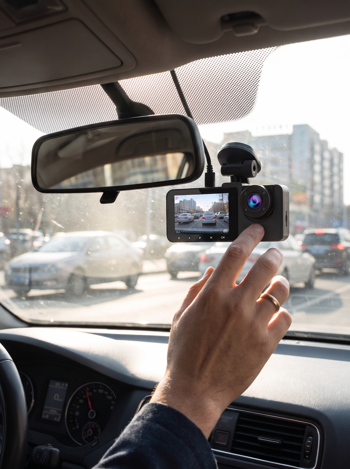 Wide Angle Dual Dash Cam lifestyle 2