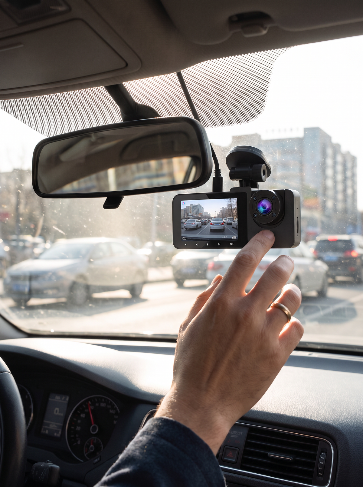 Wide Angle Dual Dash Cam lifestyle 1