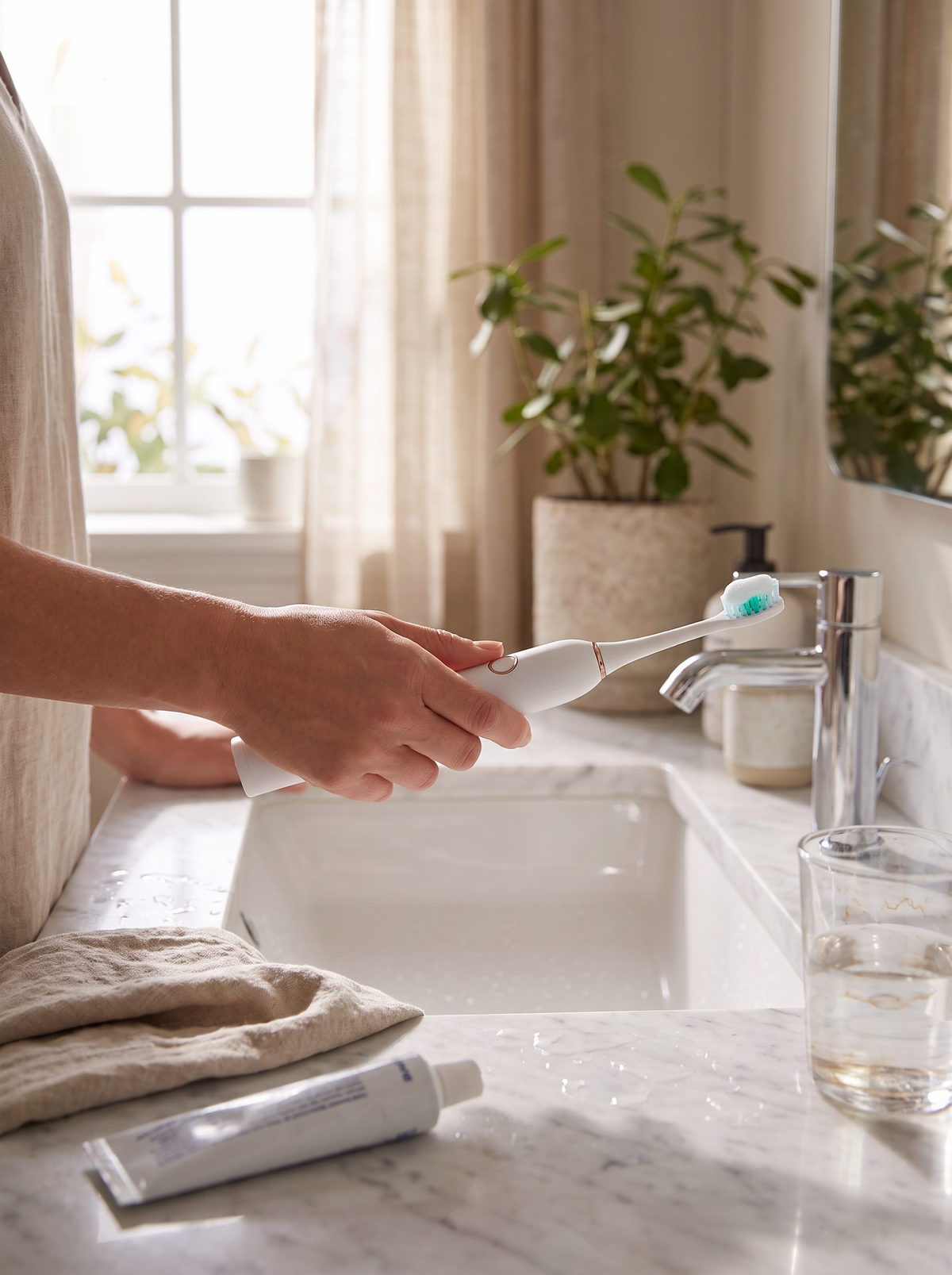 Rechargeable Electric Toothbrush lifestyle 1