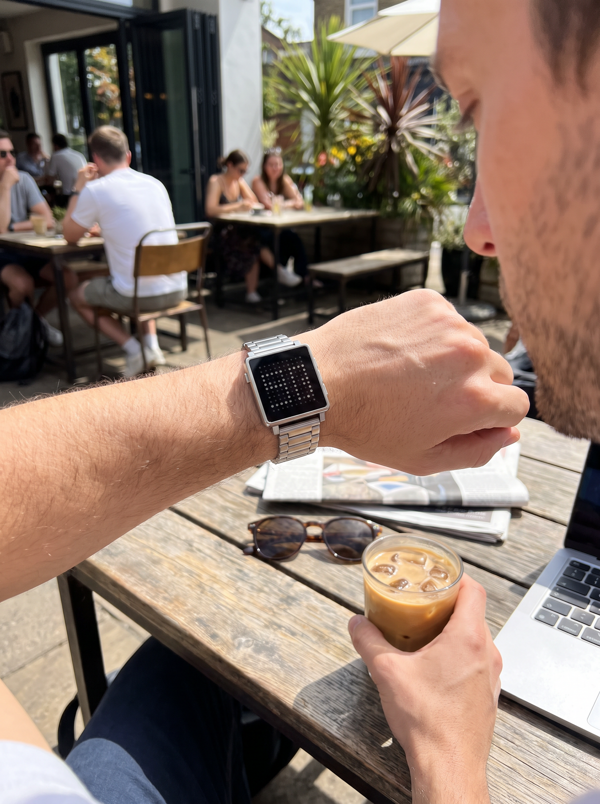 Textual Digital Display Watch lifestyle 2