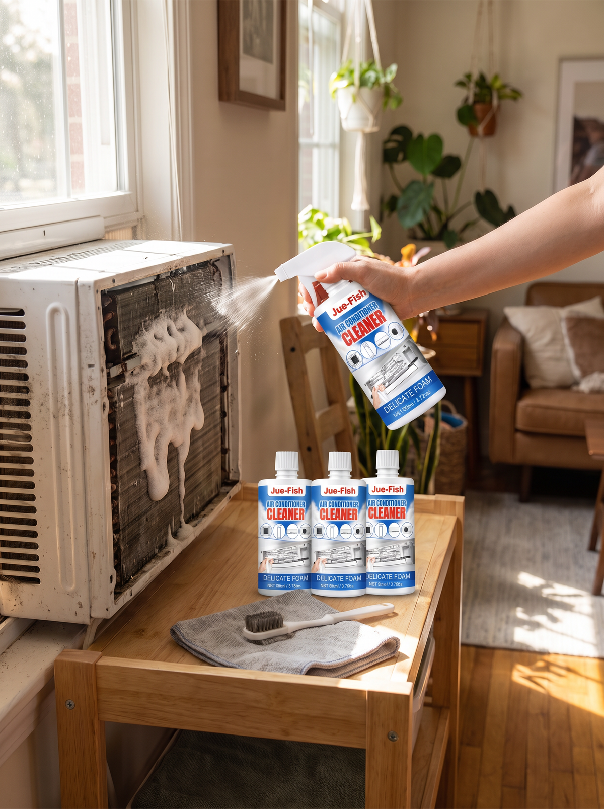 AC Cleaner Foam Spray 2 Bottles lifestyle 2