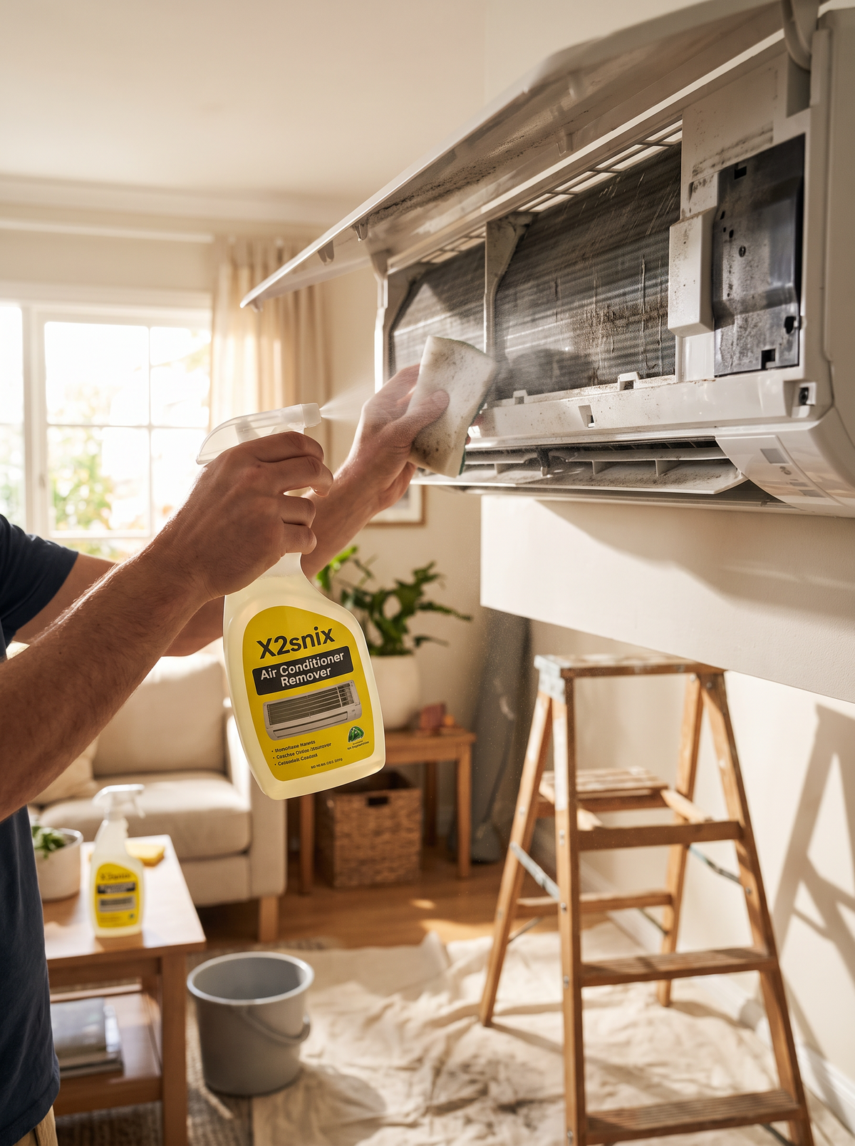 AC Cleaner 3 Bottles with Sponge lifestyle 2