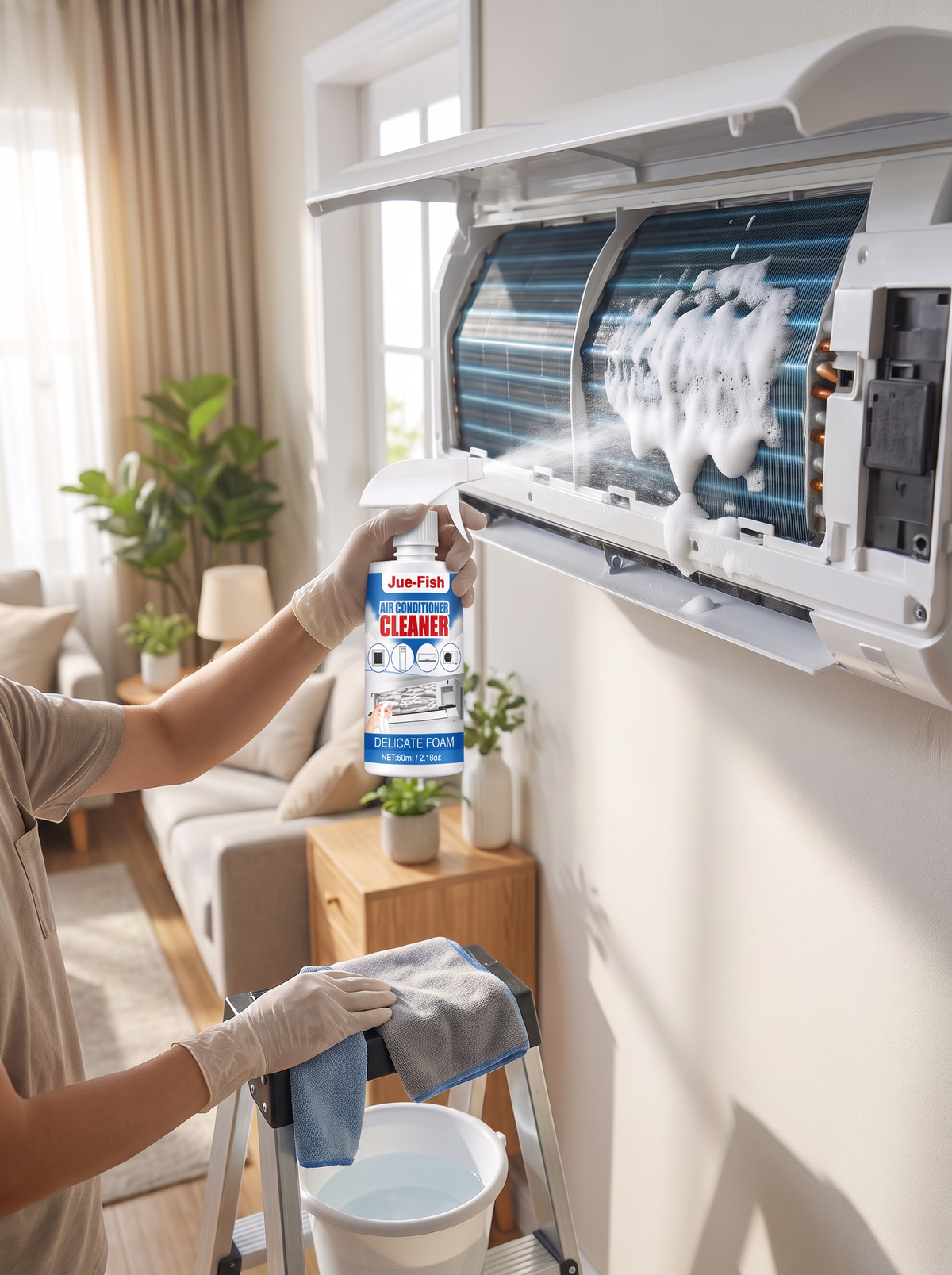 AC Cleaner Foam Spray 3 Bottles lifestyle 2
