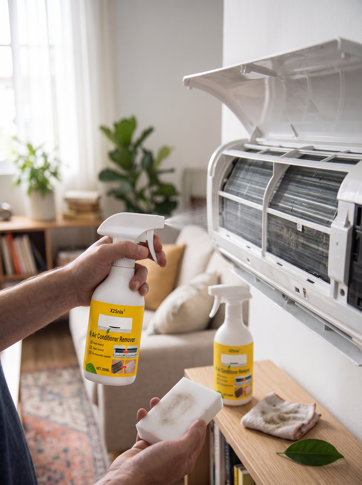 AC Cleaner 3 Bottles with Sponge lifestyle 1