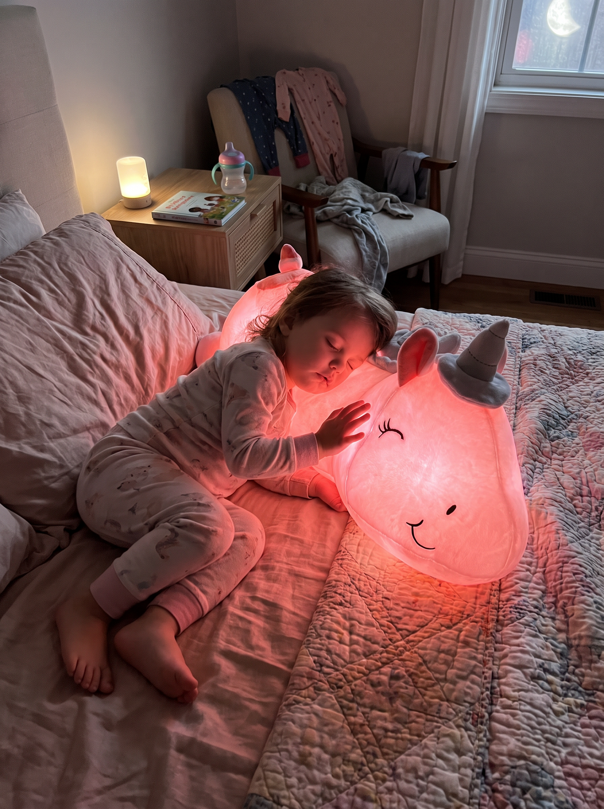Rainbow LED Plush Night Light lifestyle 3
