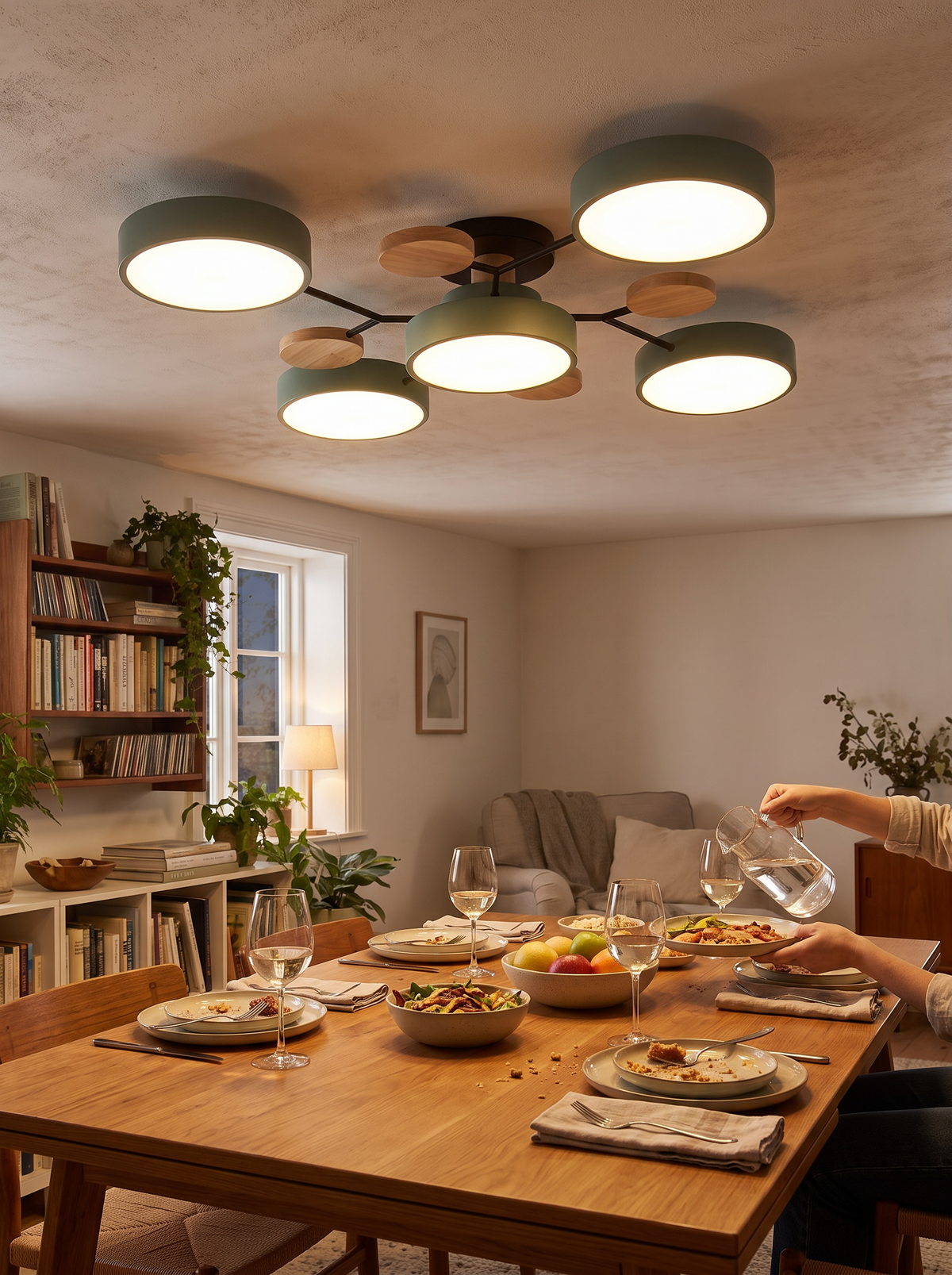 LED Semi Flush Ceiling Chandelier lifestyle 3