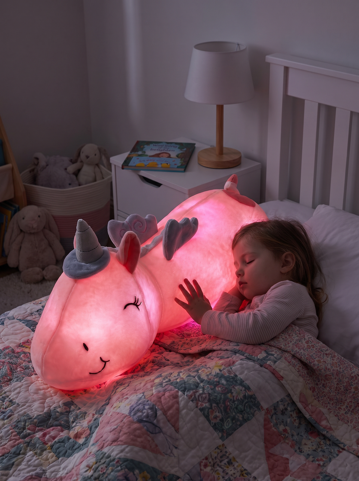 Rainbow LED Plush Night Light lifestyle 1