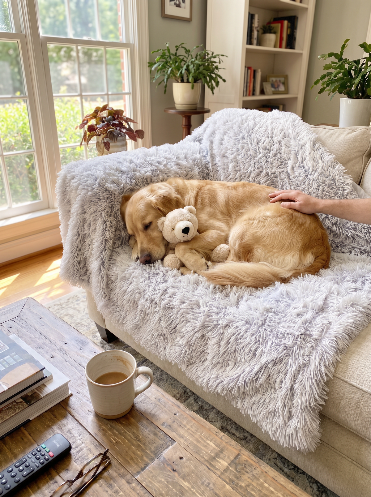 Fluffy Calming Pet Blanket lifestyle 3
