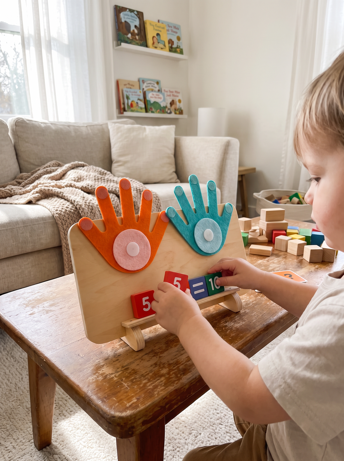 Wooden Finger Counting Game lifestyle 2