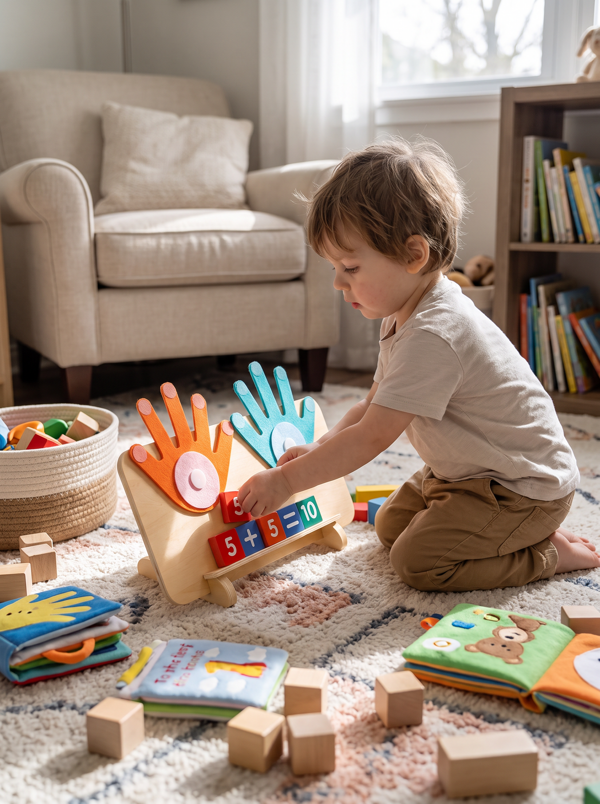 Wooden Finger Counting Game lifestyle 1