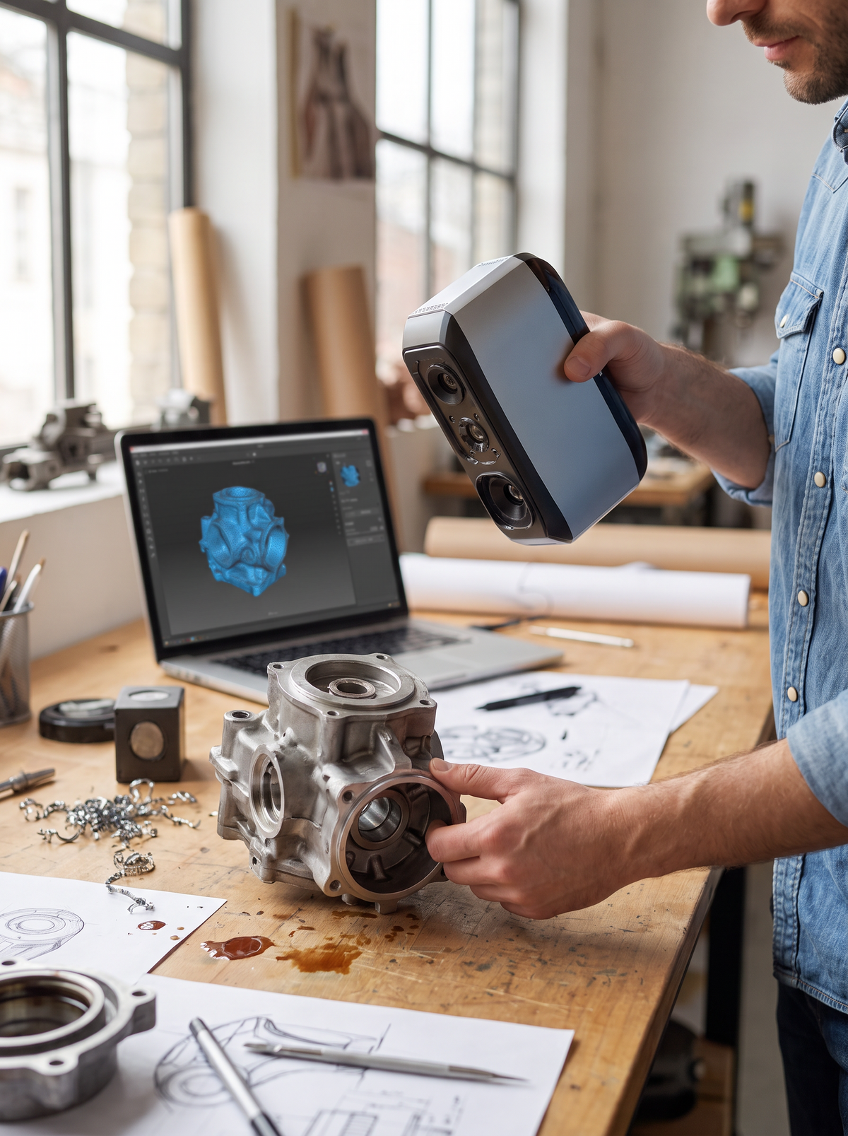 Portable Desktop 3D Scanner lifestyle 3