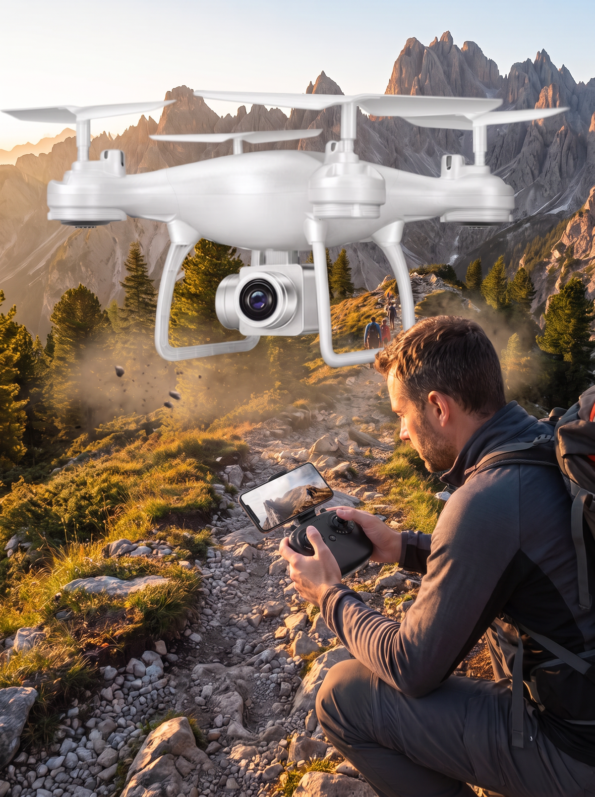 Foldable 4K Camera Drone lifestyle 2