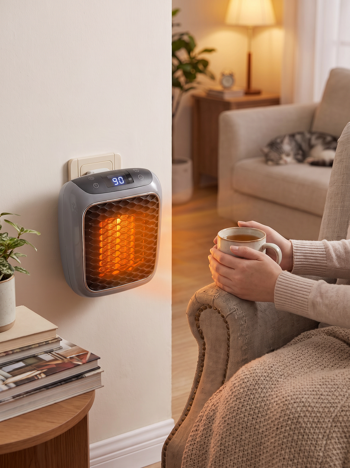 Oscillating Portable Space Heater lifestyle 2